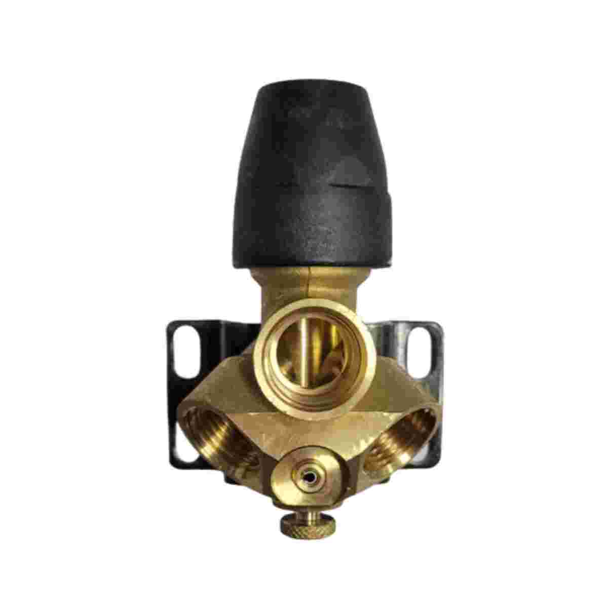 2811202480 - AirNet - Niple para montarse en la pared - NPT hembra - Entrada AirNet en extremo D25 - Salida roscada de 1/2"