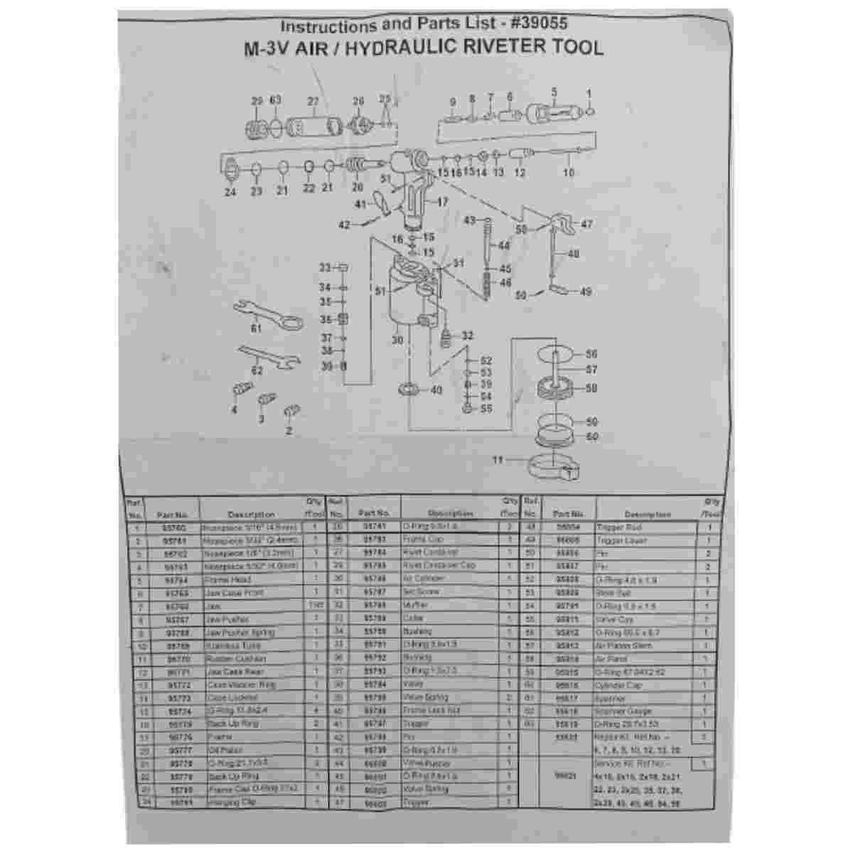MA-39055 - Marson - Remachadora neumohidráulica - M-3V