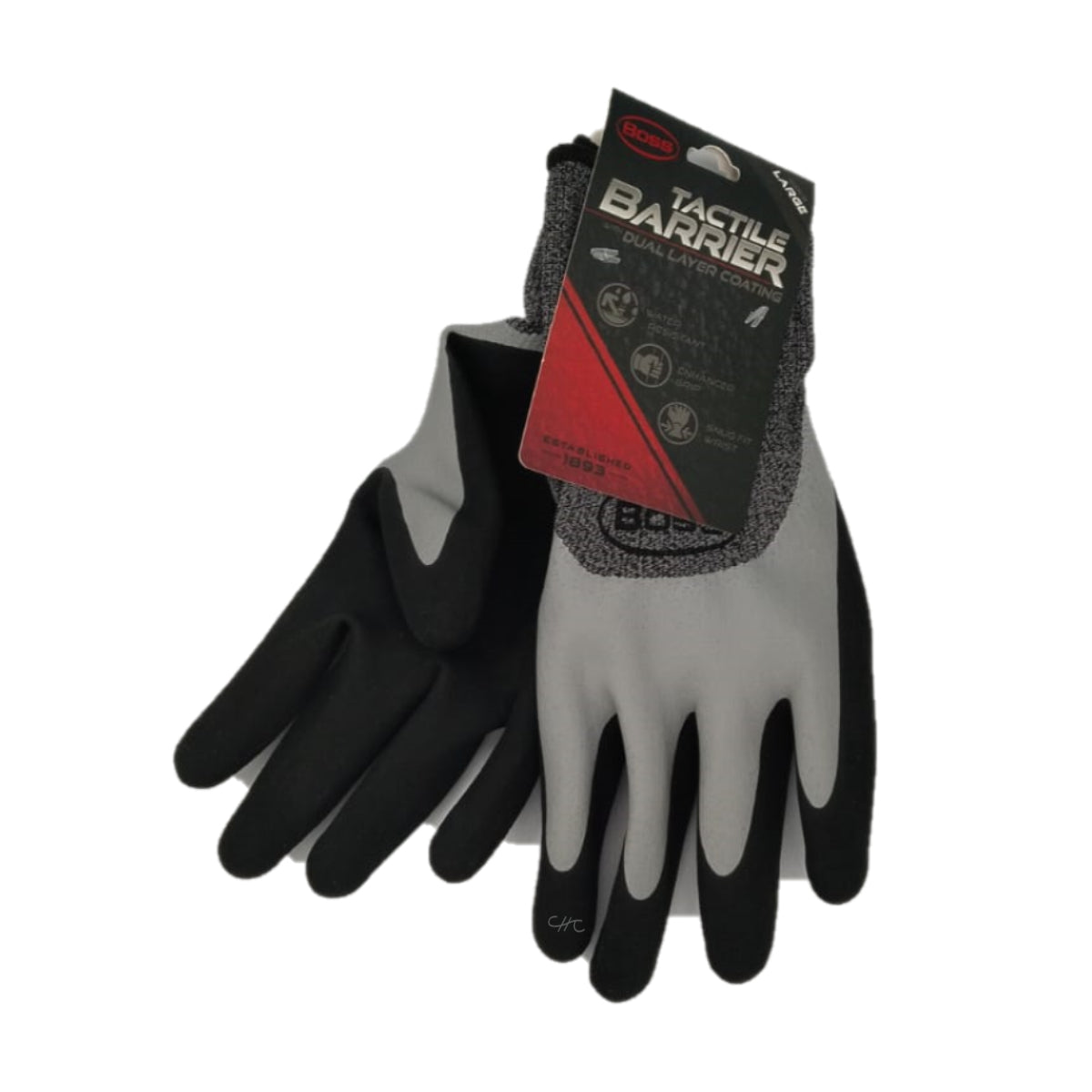 B32021-L - Boss - Guantes utilitarios resistentes - Talla: Grande/L/ 9/