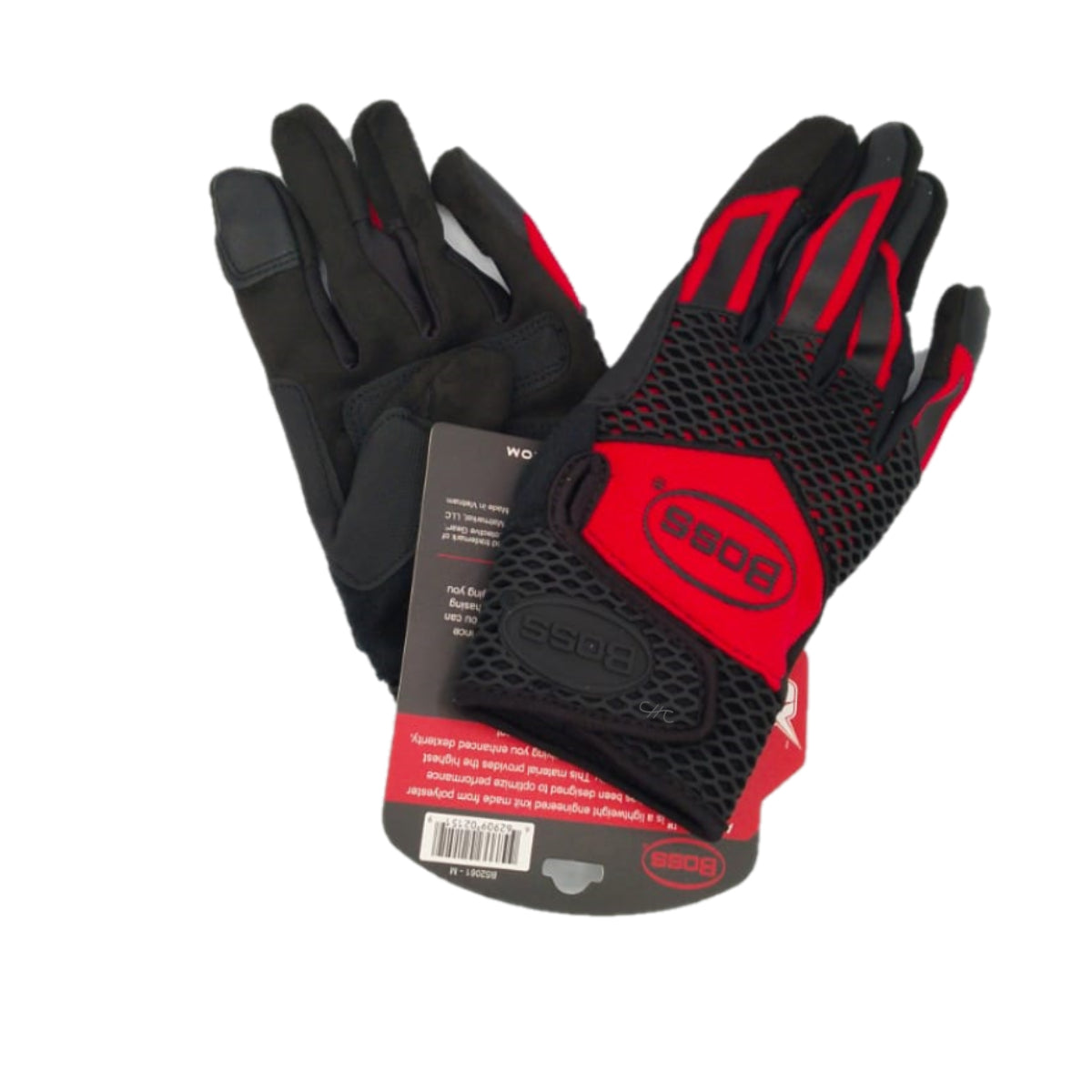 B52061-M - BOSS - Guante de trabajo de alto rendimiento de protección extra - Talla: Mediano / M /8