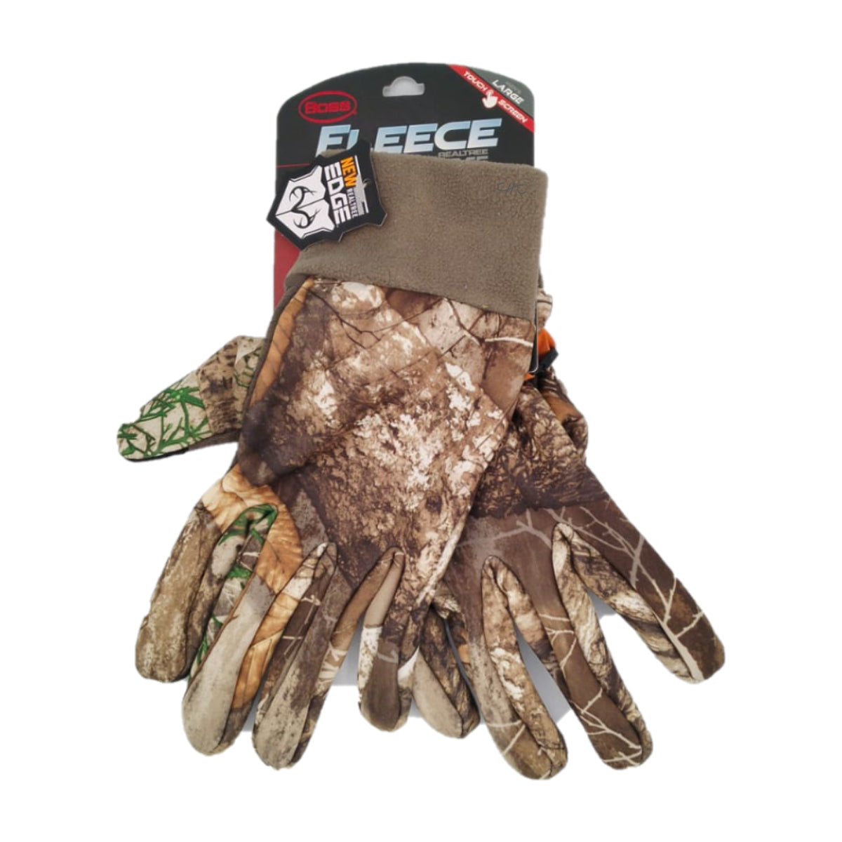 BRE61051-L - BOSS - Guantes de trabajo de palma de silicona para hombre - Camuflaje- Talla: Grande/L/9/