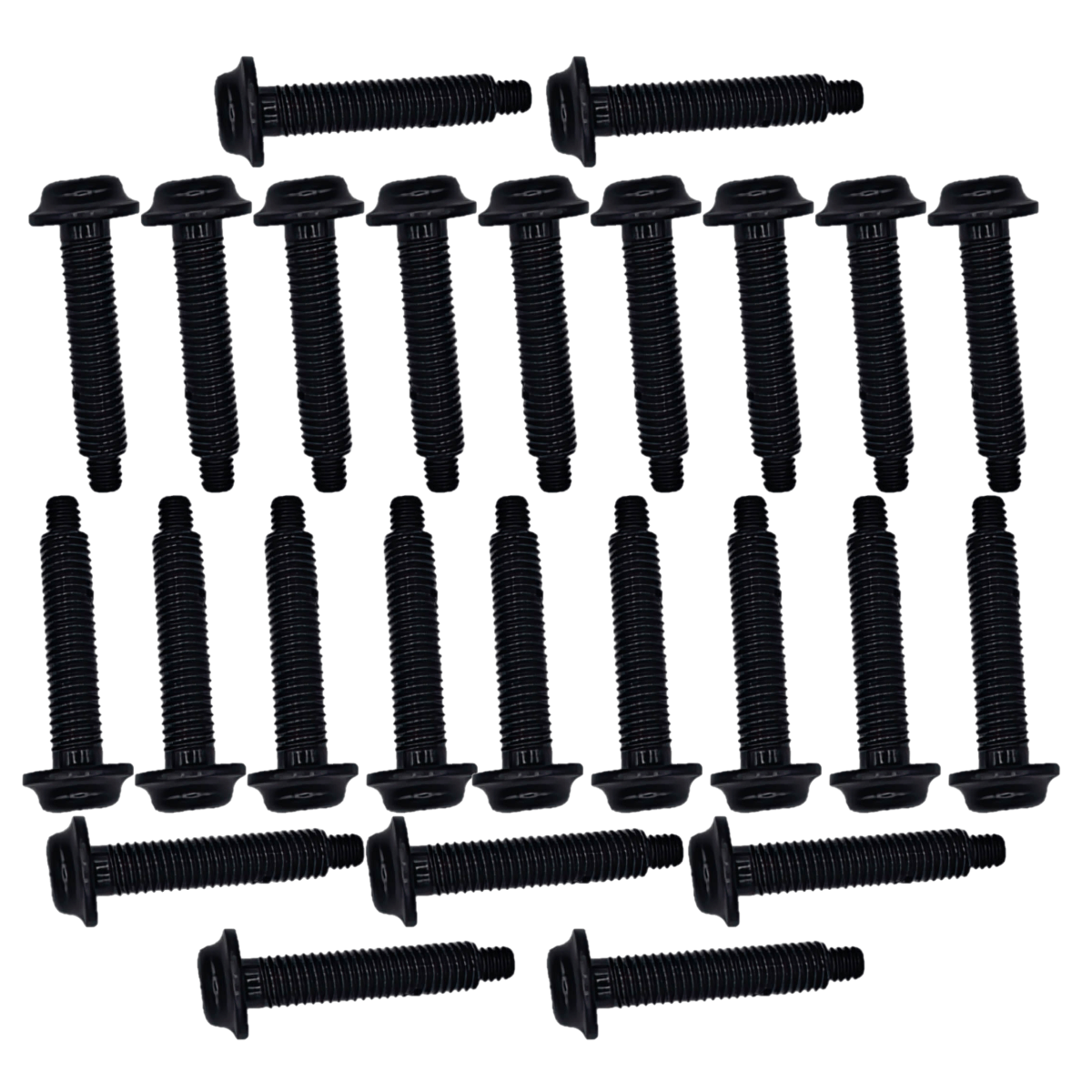 BT-DT20-24-CTN - Huck - Caja - Perno Bobtail Métrico - 115 Piezas - Diámetro 5/8" - Cabeza flanged con ceja - Rango de agarre 1.50-1.87" - Material aleación de acero Grado 8