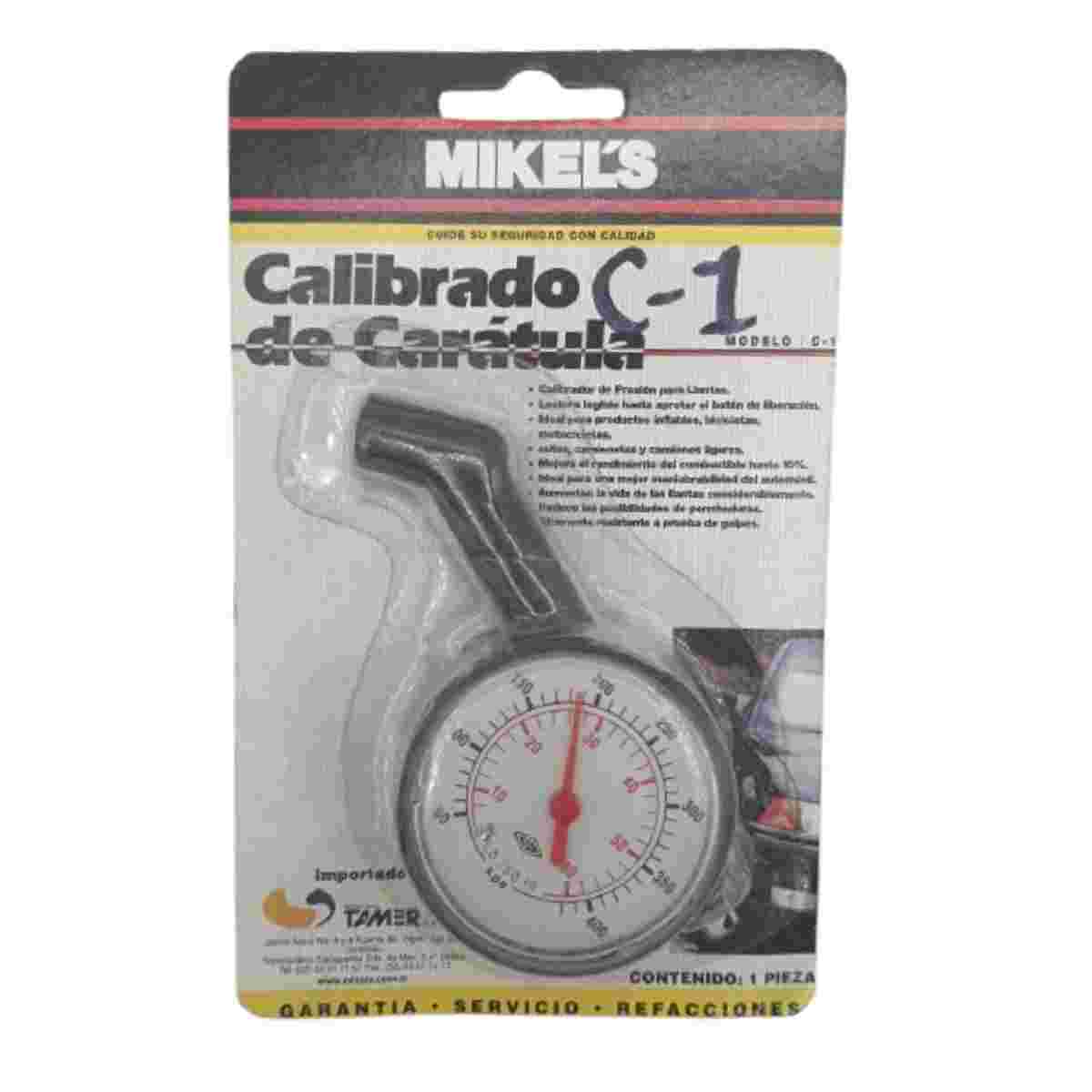 C-1 - Mikel's - Calibrador de carátula rango 0-100 psi