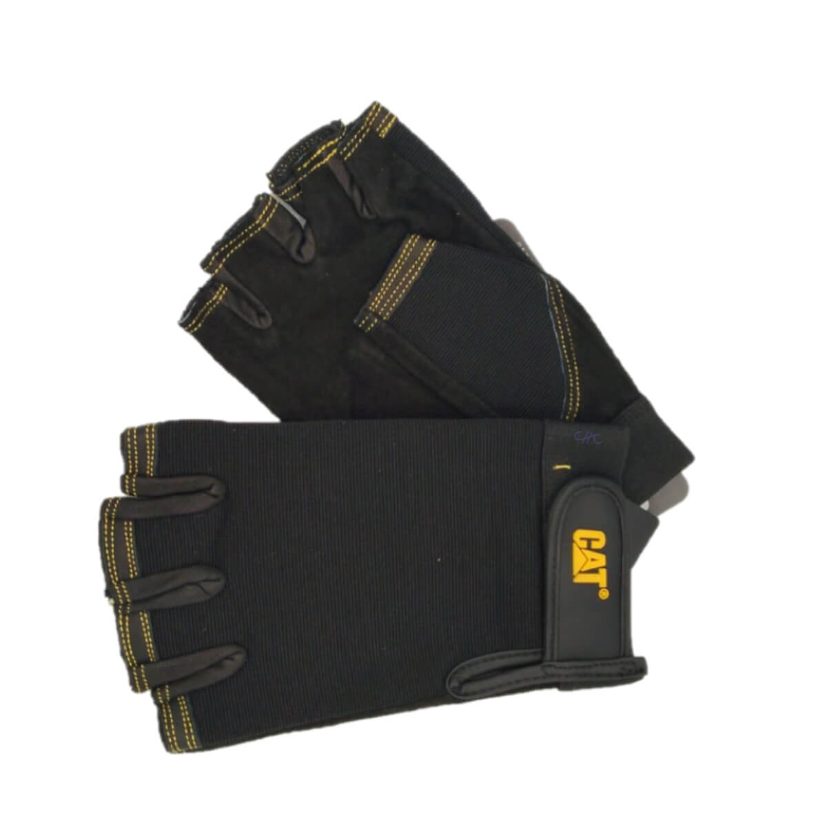 CAT012202L - CAT - Guantes con medio dedo de piel de cerdo - Talla: L / Grande /