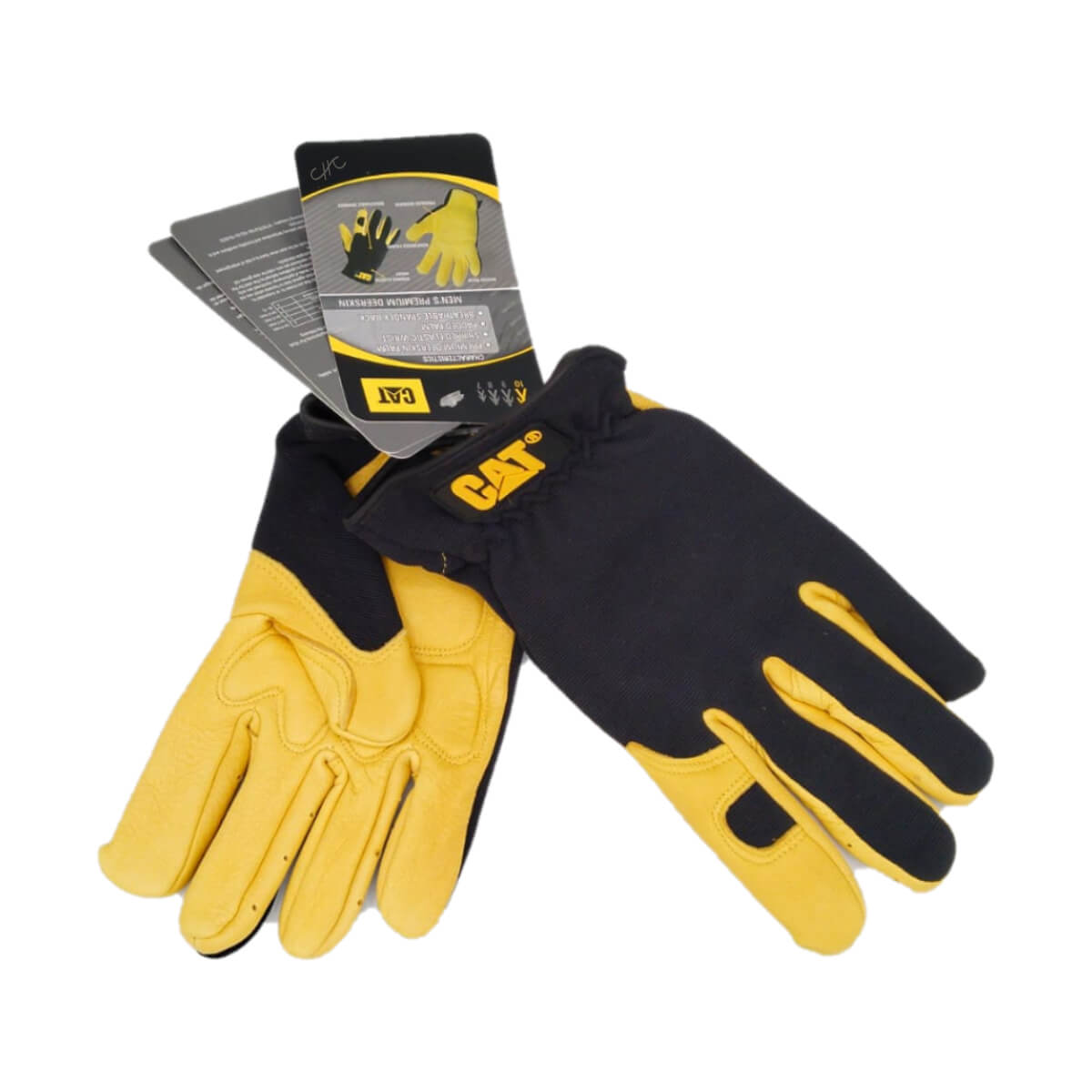 CAT012205J - CAT - Guantes de piel de ciervo anti-impacto - Talla: XL