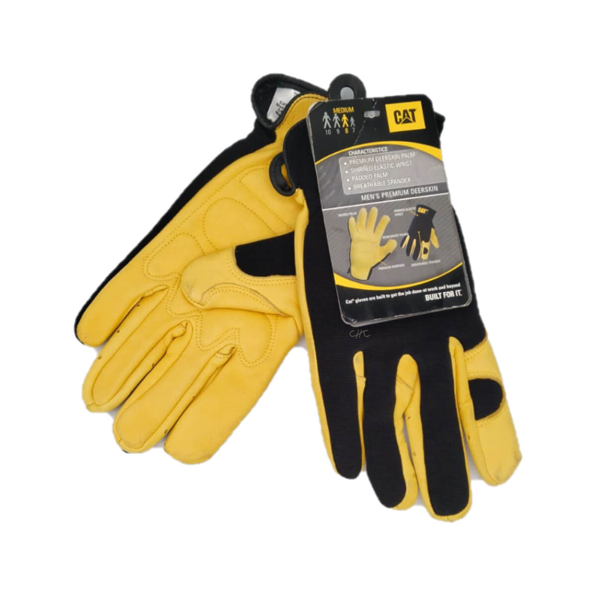 CAT012205M - CAT - Guantes de piel de ciervo anti-impacto - Talla: M/8/M