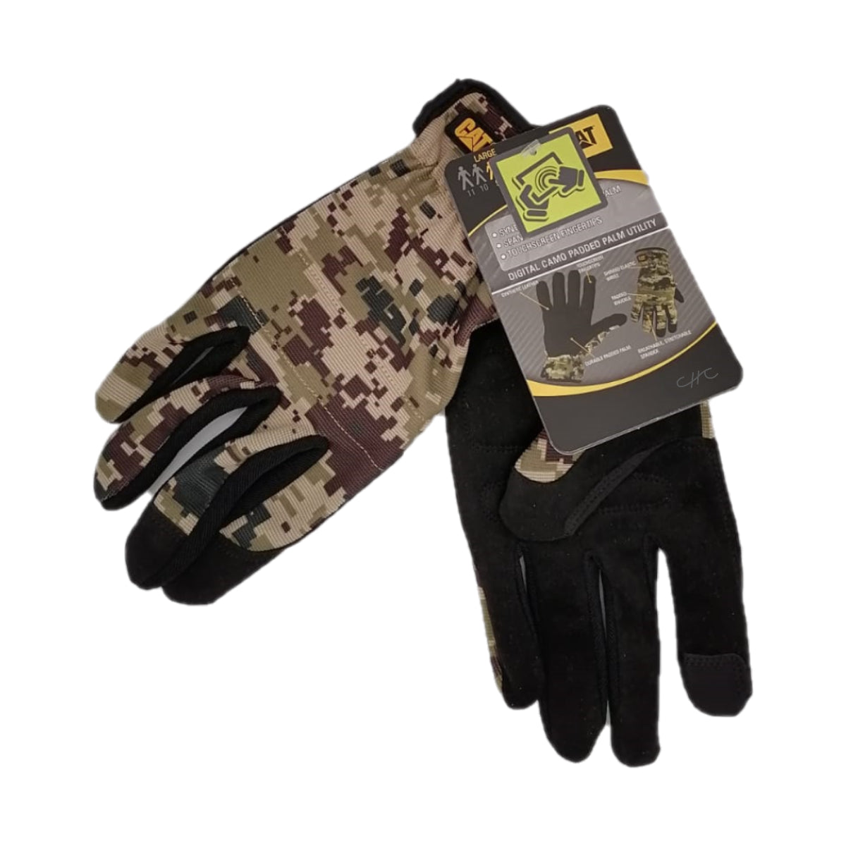 CAT012270L - CAT -Guantes sintéticos cameo digital y palma touchscreen -Talla: L/9/G