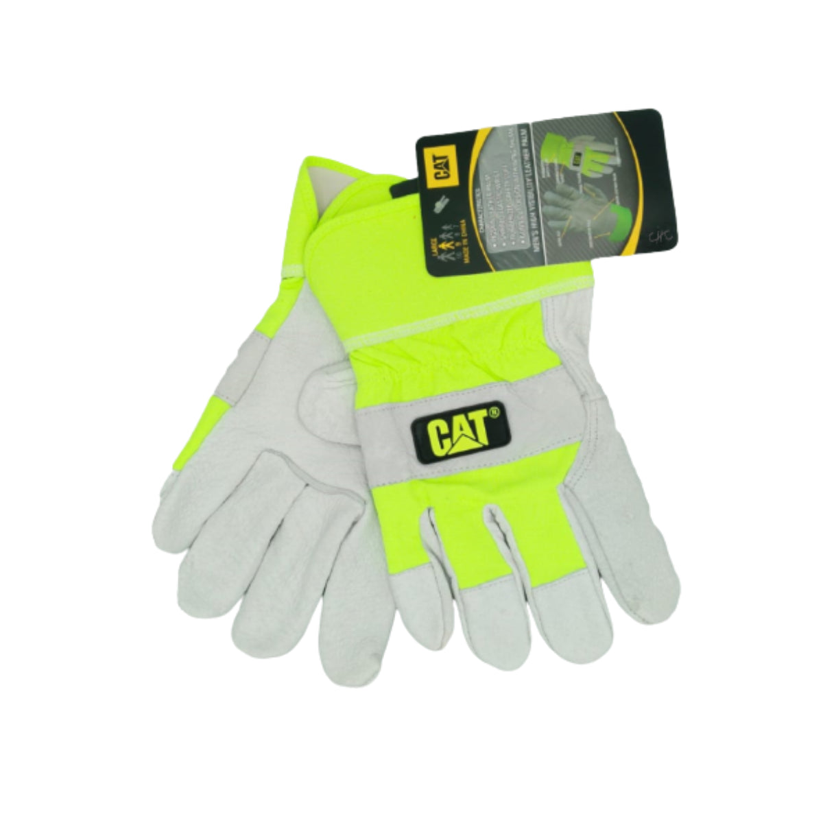 CAT013103L - CAT- Guantes De Palma De Piel - Talla: L/9/G