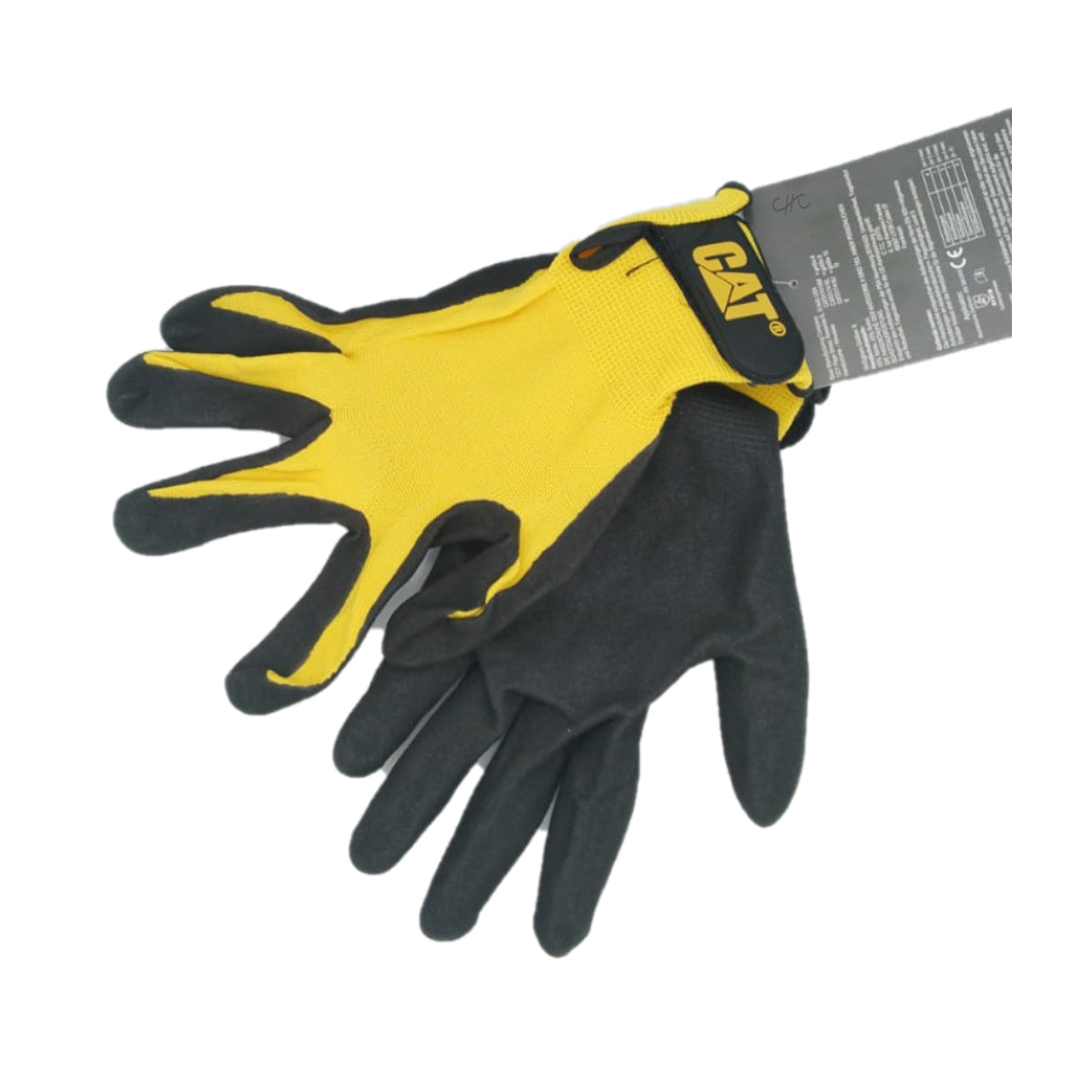 CAT017416J - CAT - Guantes tejidos de nylon con espuma de nitrilo celular - Talla: XL/10/XG