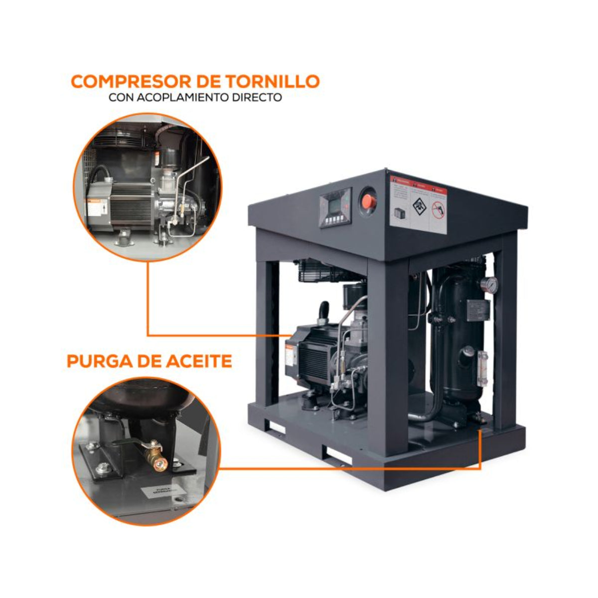 CT220ME0750 - Evans - Compresor de tornillo 7.5HP 220V