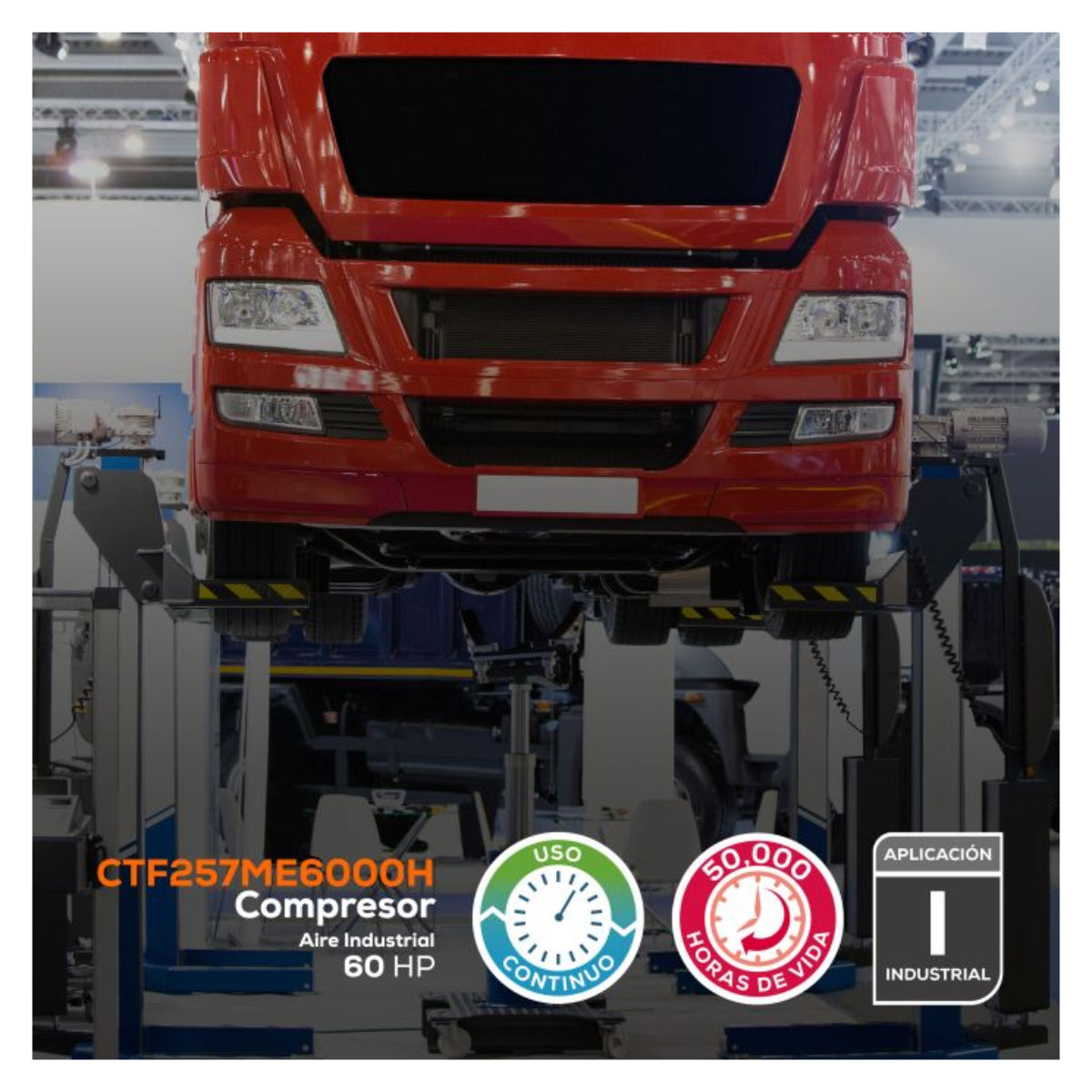 CTF257ME6000H - Evans - Compresor de Tornillo 60HP 460V