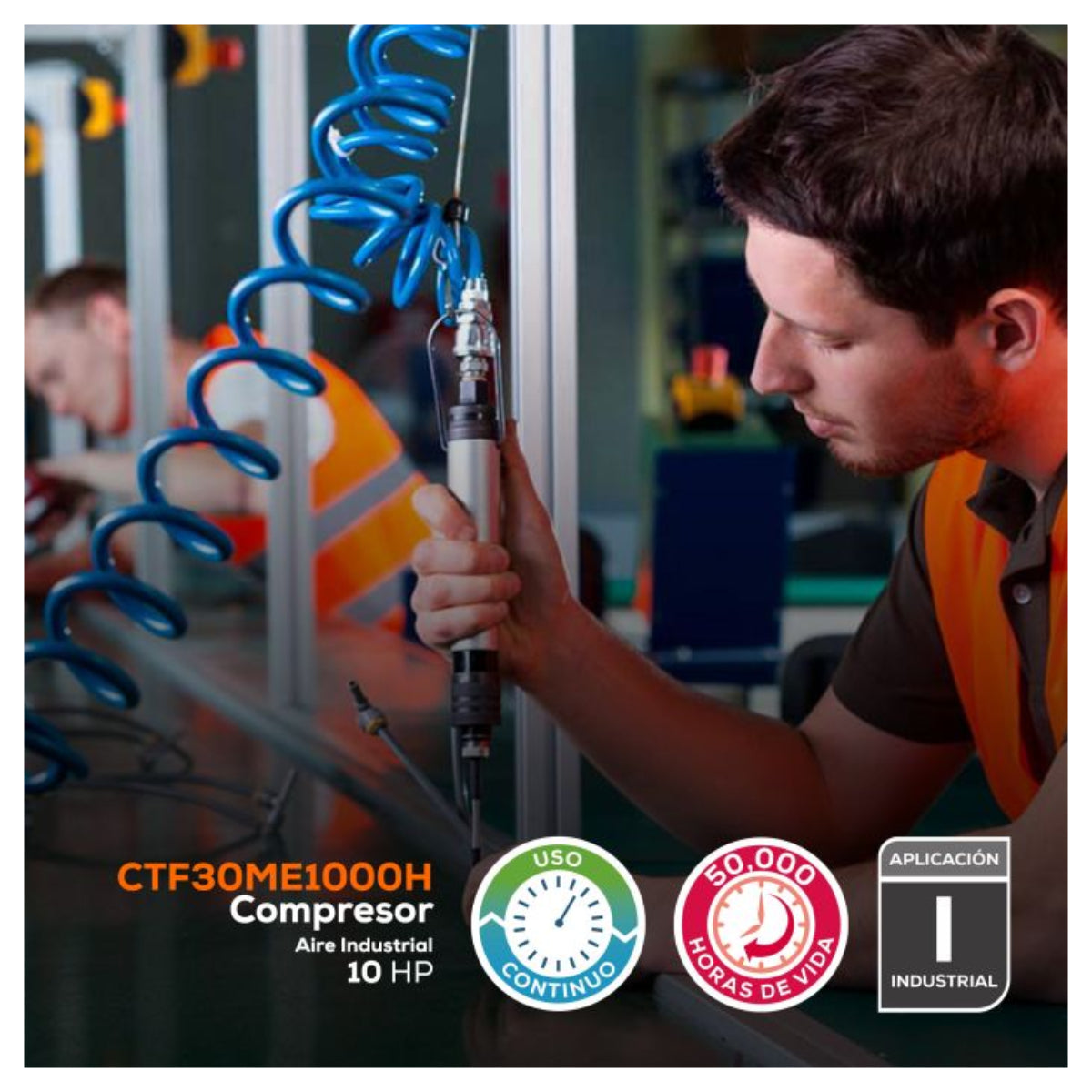 CTF30ME1000H - Evans - Compresor de tornillo 10HP 440V