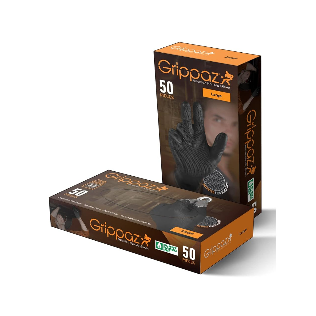 G21071-L50 - Gripazz - Guantes de Nitrilo de 6 mm de espesor - Caja con 50 Piezas