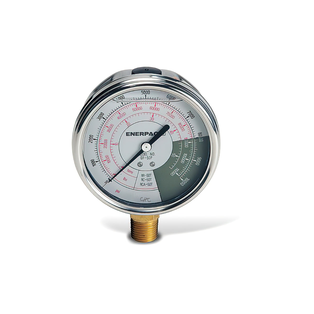 GF50P Enerpac - Manómetro Hidráulico - Rosca 1/2" NPT