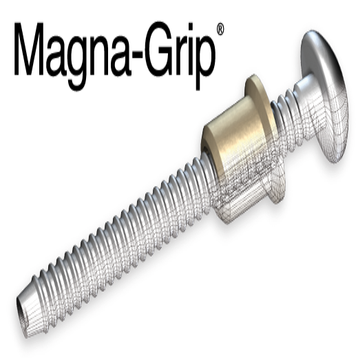 MGPB-R6-10G-250PACK - Huck - Paquete - Perno MagnaGrip 3/16" cabeza button, rango 0.062-0.625, acero al carbón zincado