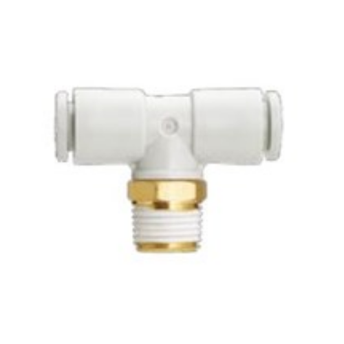 KQ2T10-00A - SMC - Conexión instantánea - Conexión Tubo - Rosca macho - T tubo-tubo macho - 10 mm