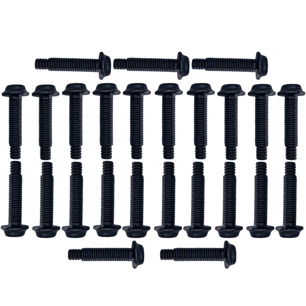 MBT-DT12-20-25PACK - Huck - Paquete - Perno Bobtail 12mm cabeza flanged, rango 15-25mm, aleación de acero clase 10.9