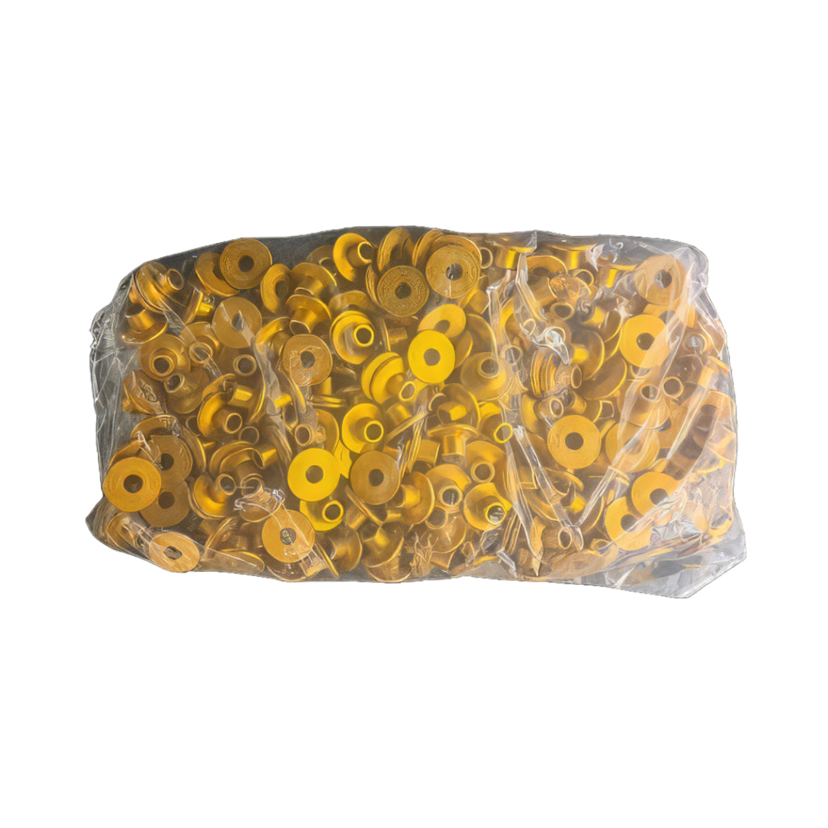 MGCW-R8U-500PACK - Huck - Paquete - Collar MagnaGrip 1/4" ceja ancha, acero al carbón zincado dorado