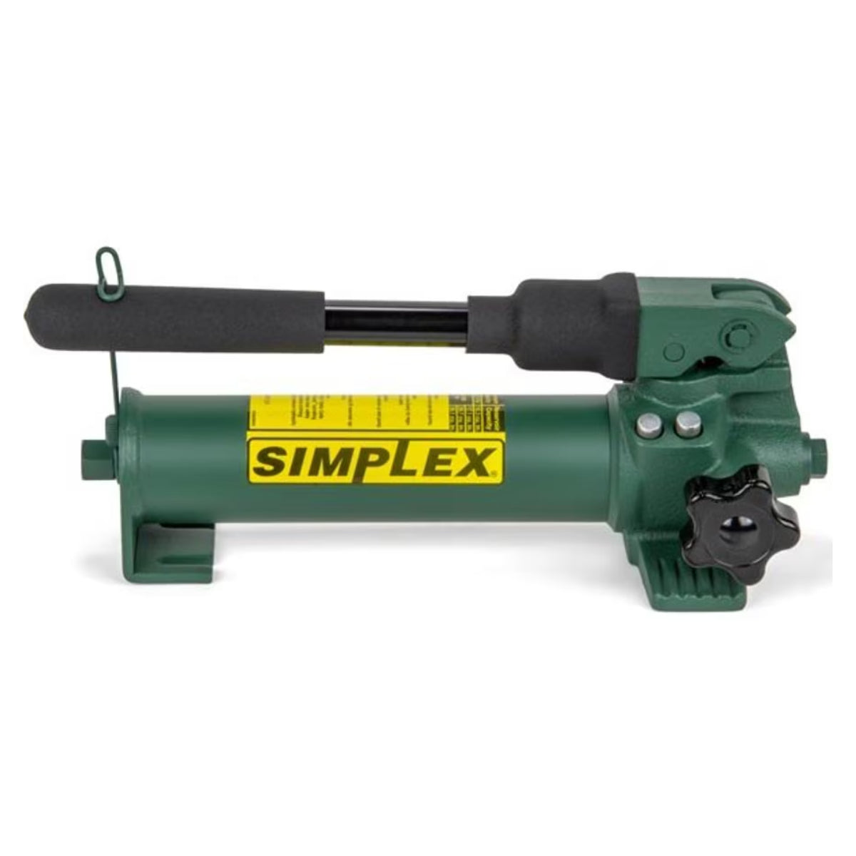 P22 - Simplex - Bomba manual hidráulica de acero compacta de dos velocidades - Flujo de aceite de 0,06 in3 (1,0 cm3) por carrera a 10 000 psi (700 bar) - 17 in3 (280 cm3) de aceite utilizable