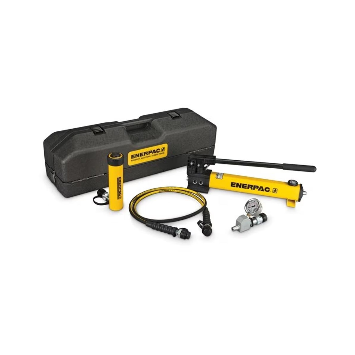 SCR106TB Enerpac - 10 Ton - 6.13 pulg Carrera- Cilindro hidráulico y conjunto de bomba manual