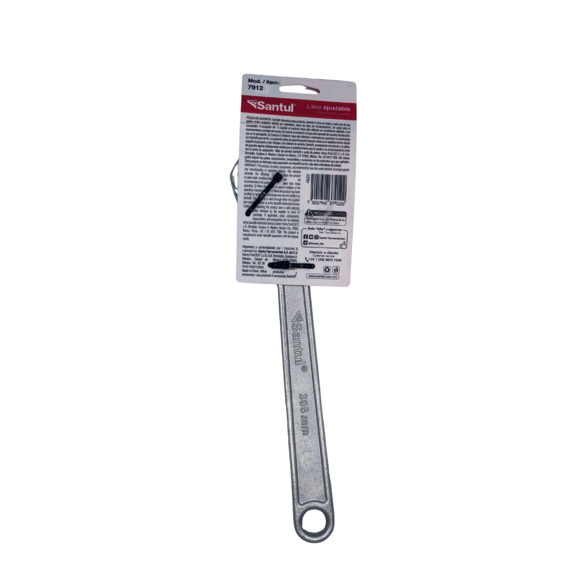 7912 - Santul - Llave ajustable de 12"