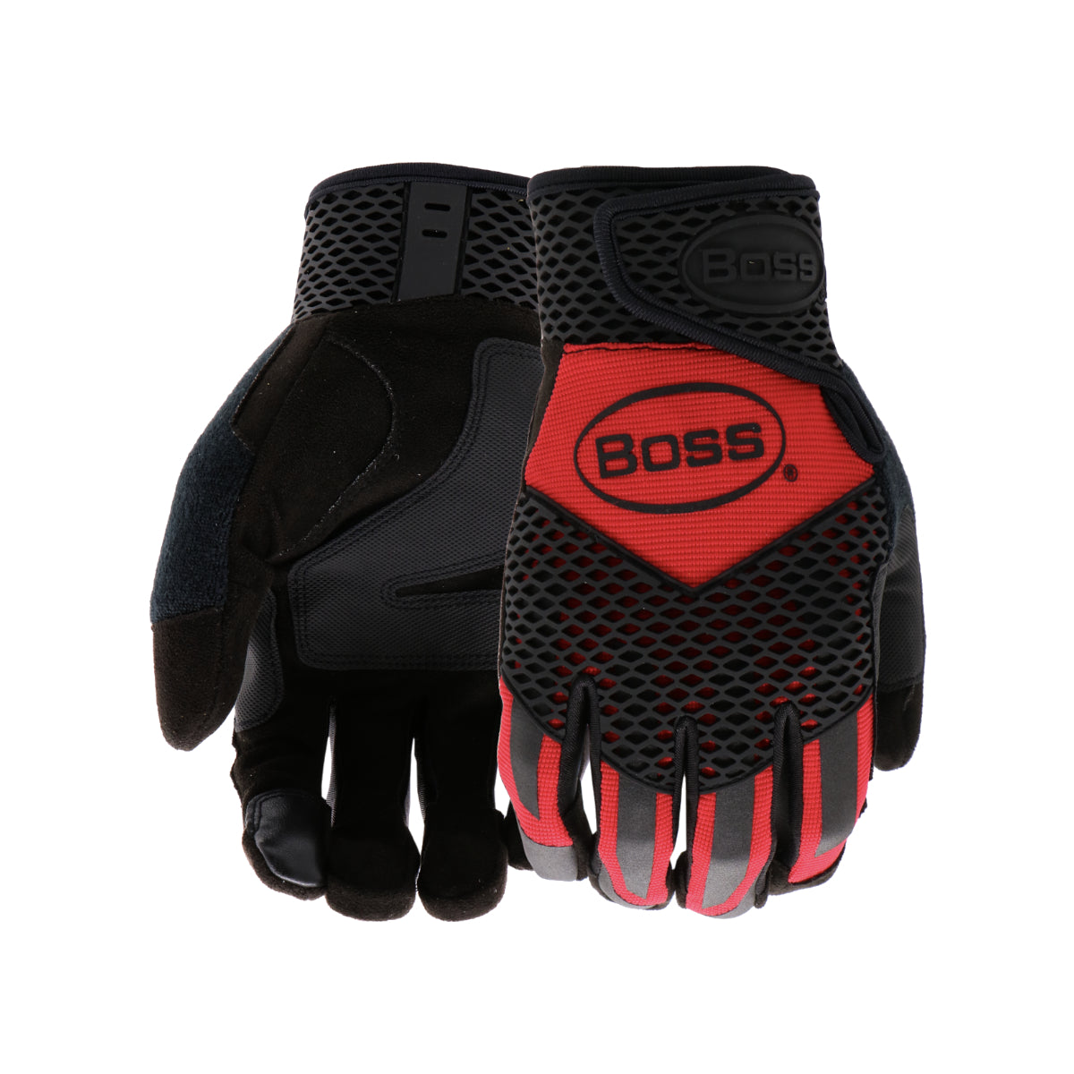 B52061-M - BOSS - Guante de trabajo de alto rendimiento de protección extra - Talla: Mediano / M /8
