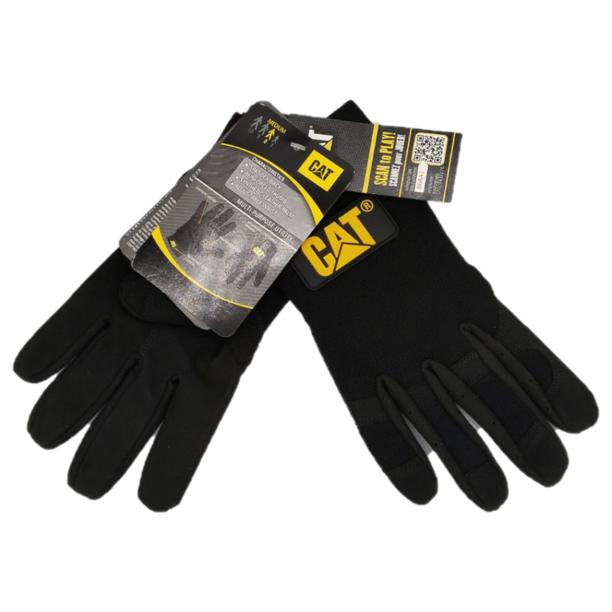 CAT012212M - CAT - Guantes sintéticos multiusos con muñeca ajustable - Talla: M / 8 / M