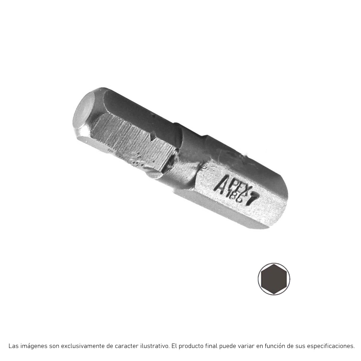 185-7 - Apex - Punta Allen 5/16" - Inserto Hex 1/4"