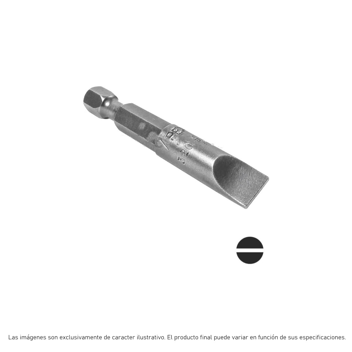 320-5X - Apex - Punta plana - Plano 10F/12R - Plano Hexagonal 1/4"