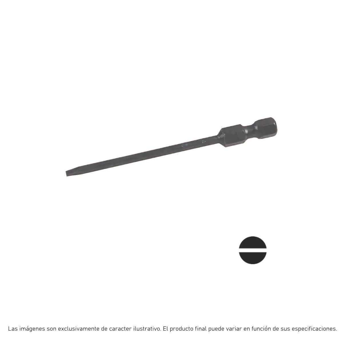 323-000X - Apex - Punta Plana - Punta Power Drive - Plano 1F/2R - Plano Hex 1/4" - Longitud: 3" (76mm)