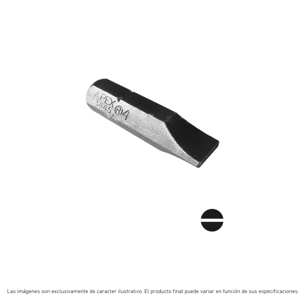 445-4X - Apex - Punta Plana - Plano 10F/12R - Plano Hex 1/4" - Inserto hexagonal