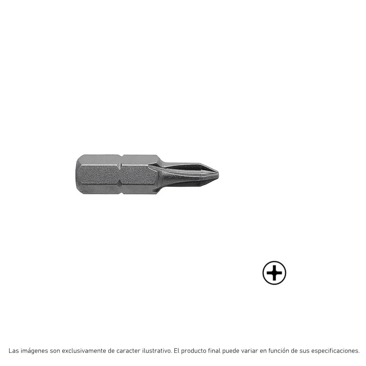 446-0X - Apex - Punta Phillips #0 - Inserto Hexagonal 1/4" - Acceso Limitado