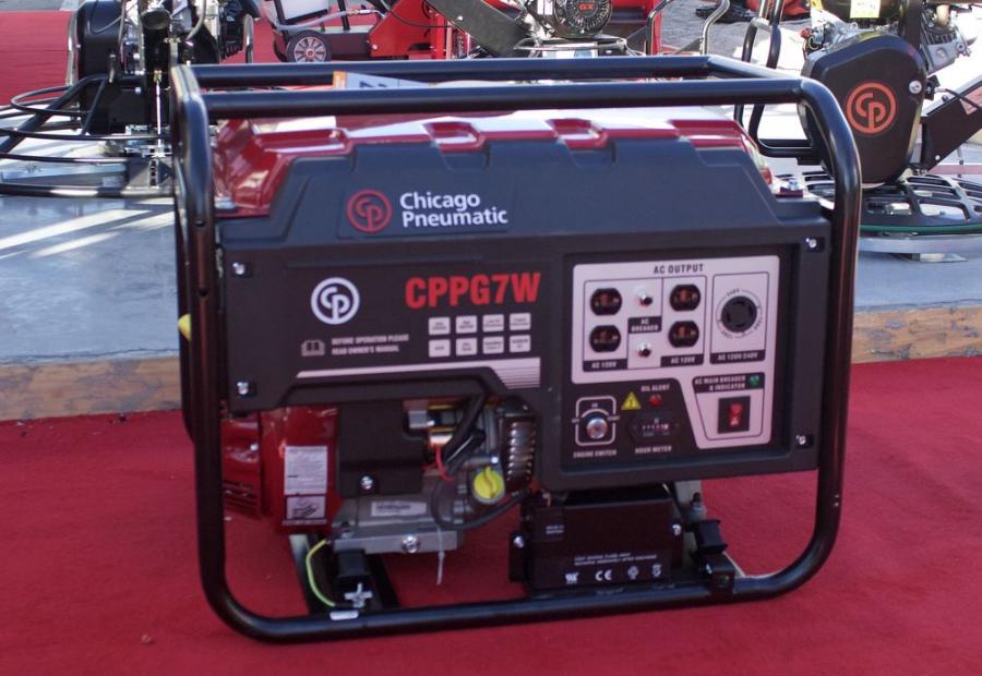 CPPG7W - Chicago Pneumatic - Generador Eléctrico a Gasolina - 6.5 kVA - 240 / 120 V -HZ60 - 1 fase
