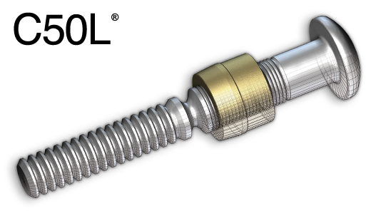 C50LR-BR24-16 - Huck - Perno C50L 3/4" cabeza redonda, rango 1.000"-1.250", acero al carbón