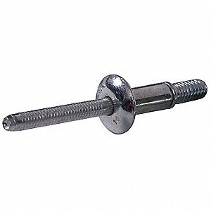 HKLP-R8-10 - Huck - Remache HuckLok 1/4" cabeza protruding, rango 0.375-0.625, acero al carbón zincado