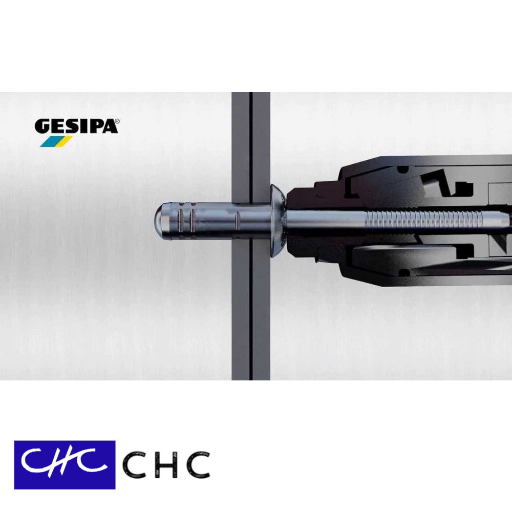 1457871 - Gesipa - Taurus 3 Remachadora "pop" oleoneumática - Máx Ø 6.4 mm (1/4") - Carrera 25 mm - Tracción 18kN