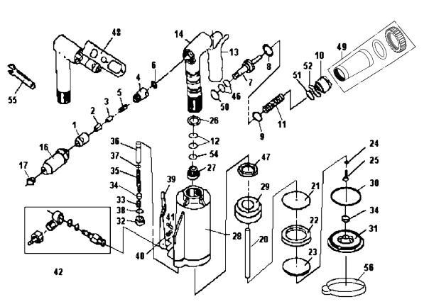 79050 / V-3 - Marson - Remachadora neumohidráulica "pop" - Máx. 3/16" - ValueRivet