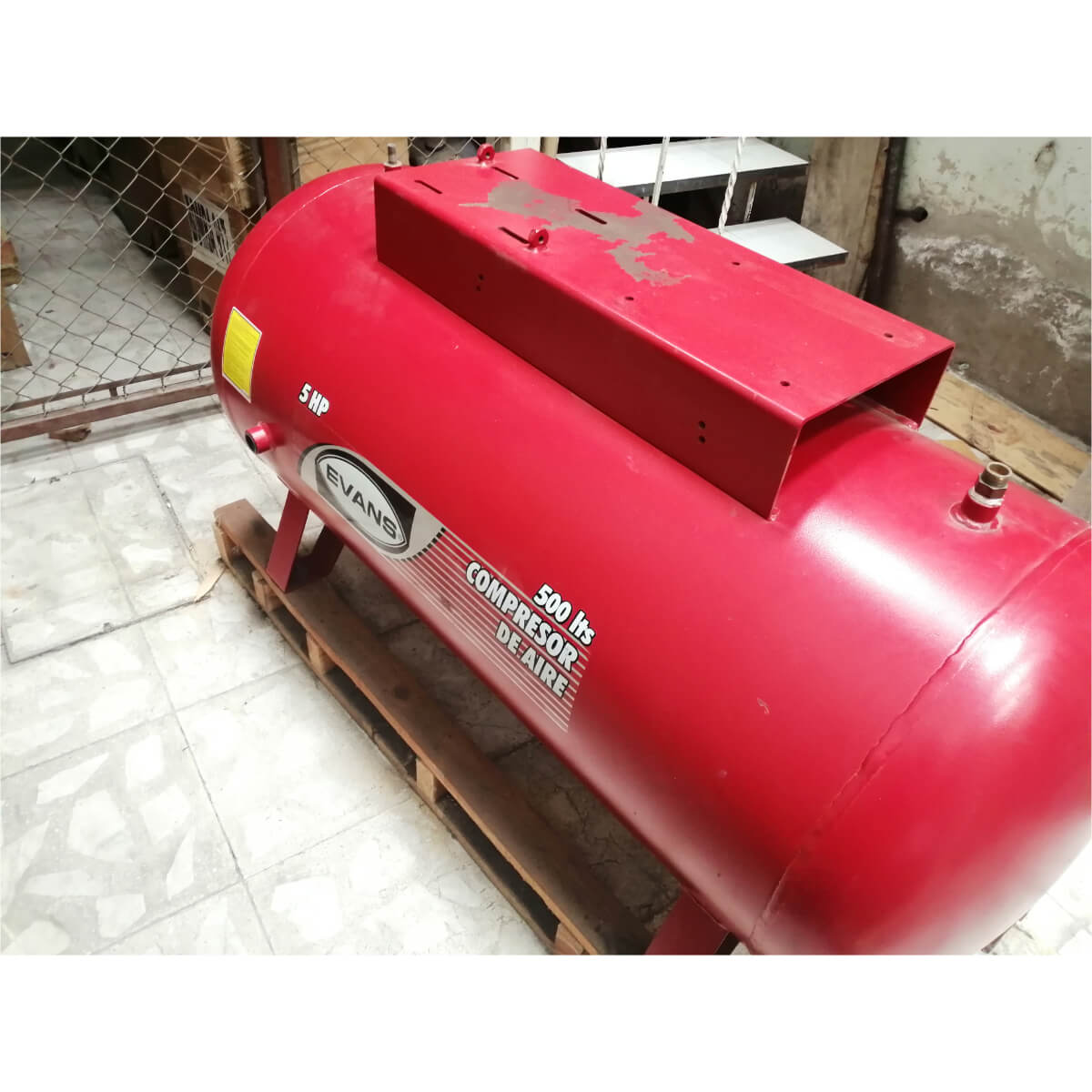 AC-TQE500H5HP - Evans - Tanque para Compresor de aire de pistón - 5.0 HP - 500 litros