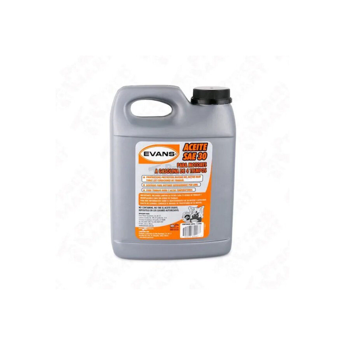 AMG-SAE30-L - Evans- Aceite para motor a gasolina 4 tiempos - 1 Litro