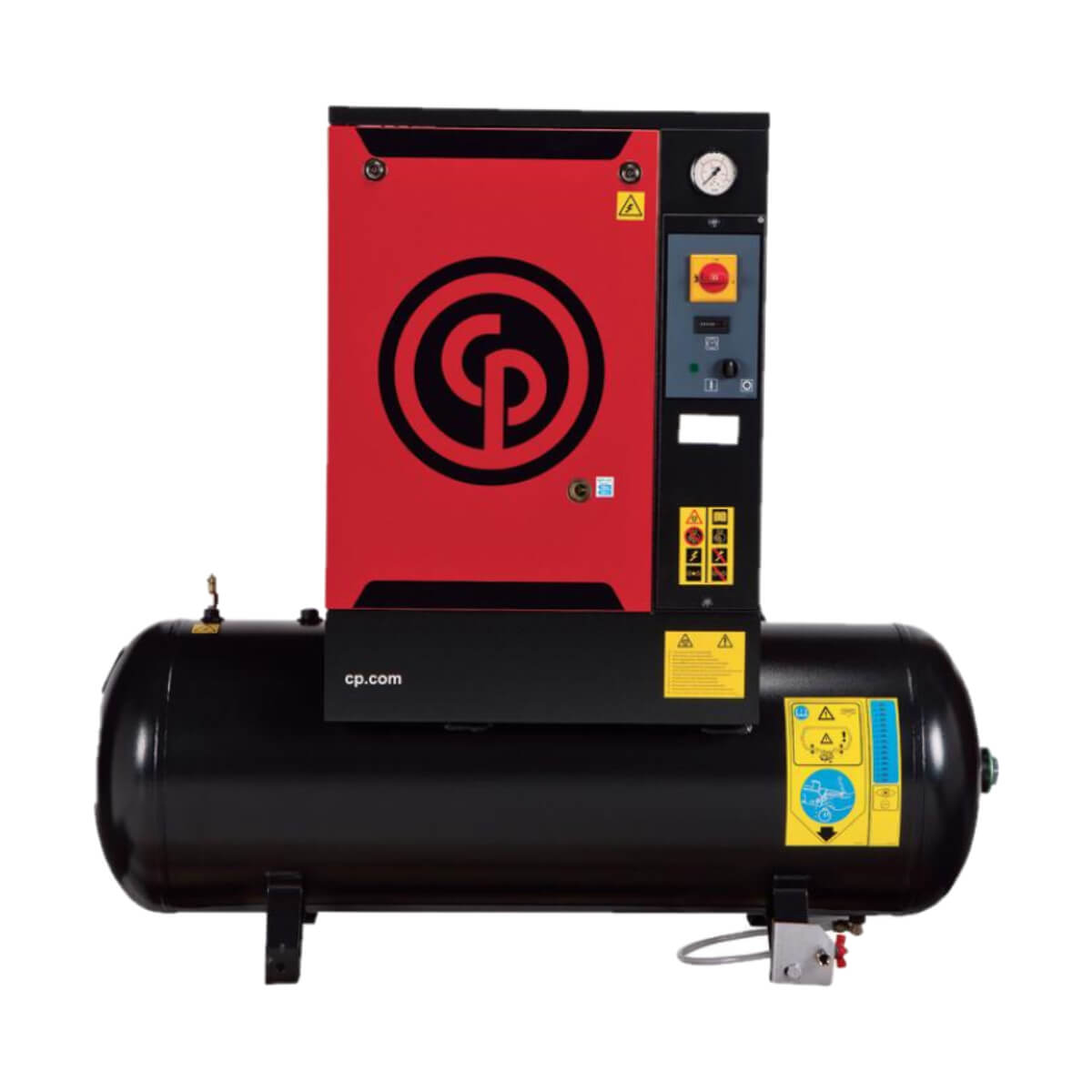 QRS-15HP-TM125 - 4152023174 - Chicago Pneumatic - Compresor de Aire de Tornillo Rotacional - 15 HP - 125 psig Máx - 208-230/460V-3F-60Hz - Tanque 132 gal