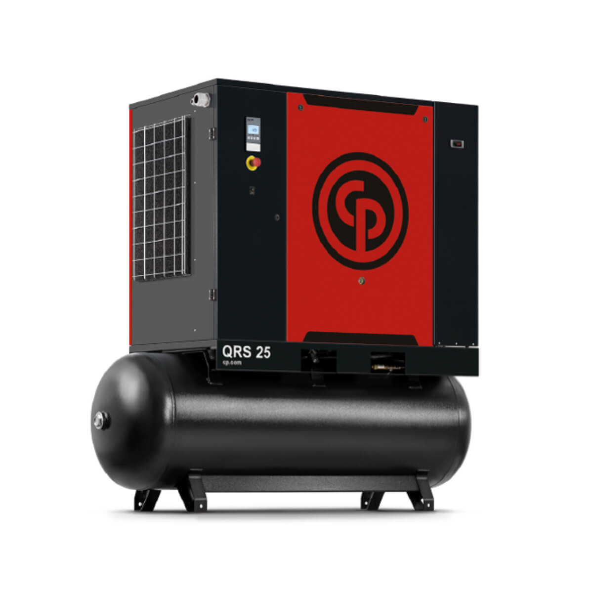 QRS-25HP-TM125 - 4152027024 - Chicago Pneumatic - Compresor de Aire de Tornillo Rotacional - 25 HP - 125 psig Máx - 208-230/460V-3F-60Hz - En Tanque 132 gal - Sin secador