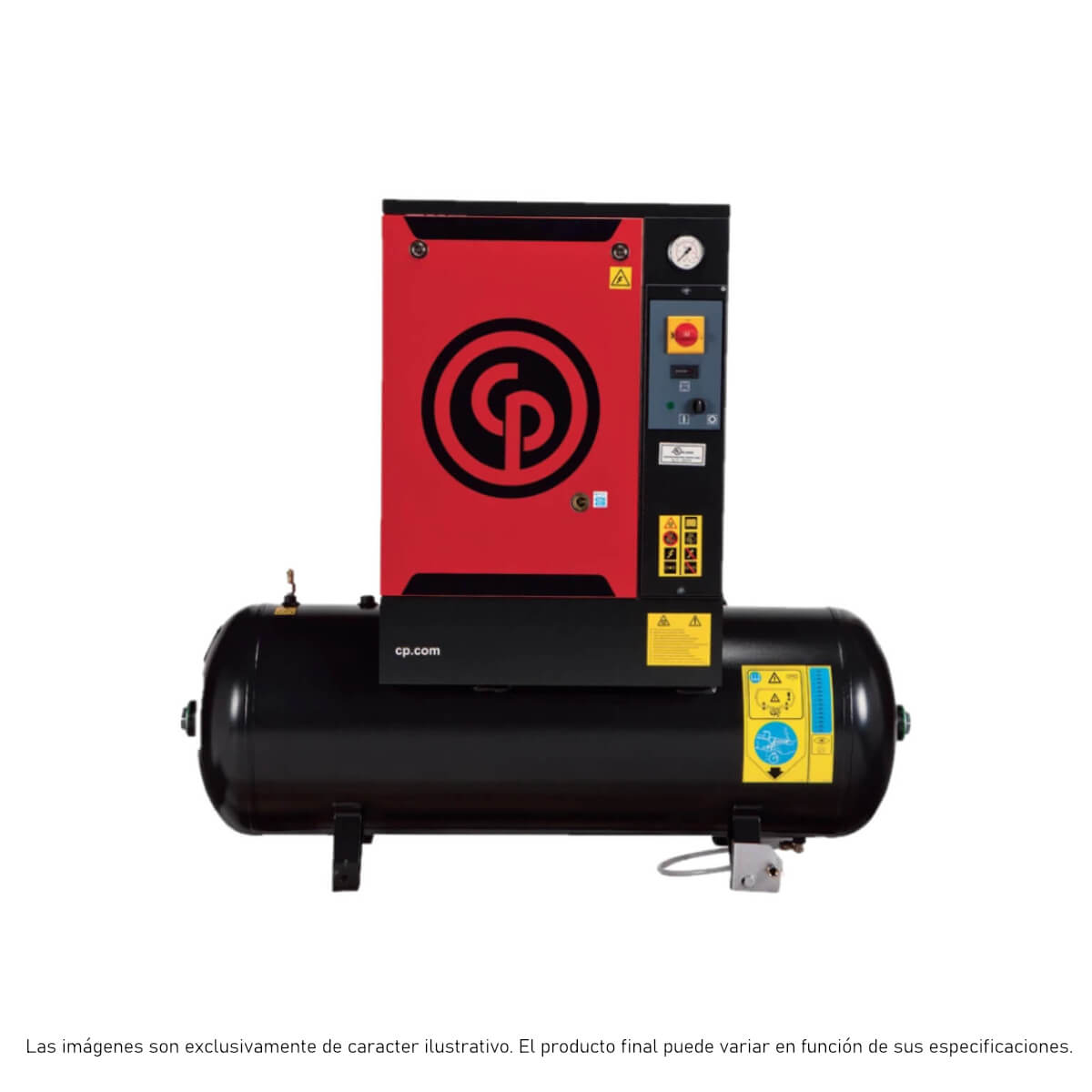 QRS-10HP-125BM - 4152022912 - Chicago Pneumatic - Compresor de Aire de Tornillo Rotacional - 10 HP - 125 psig Máx - 30V/460V/3F/60Hz - Montado sobre base - Sin secador