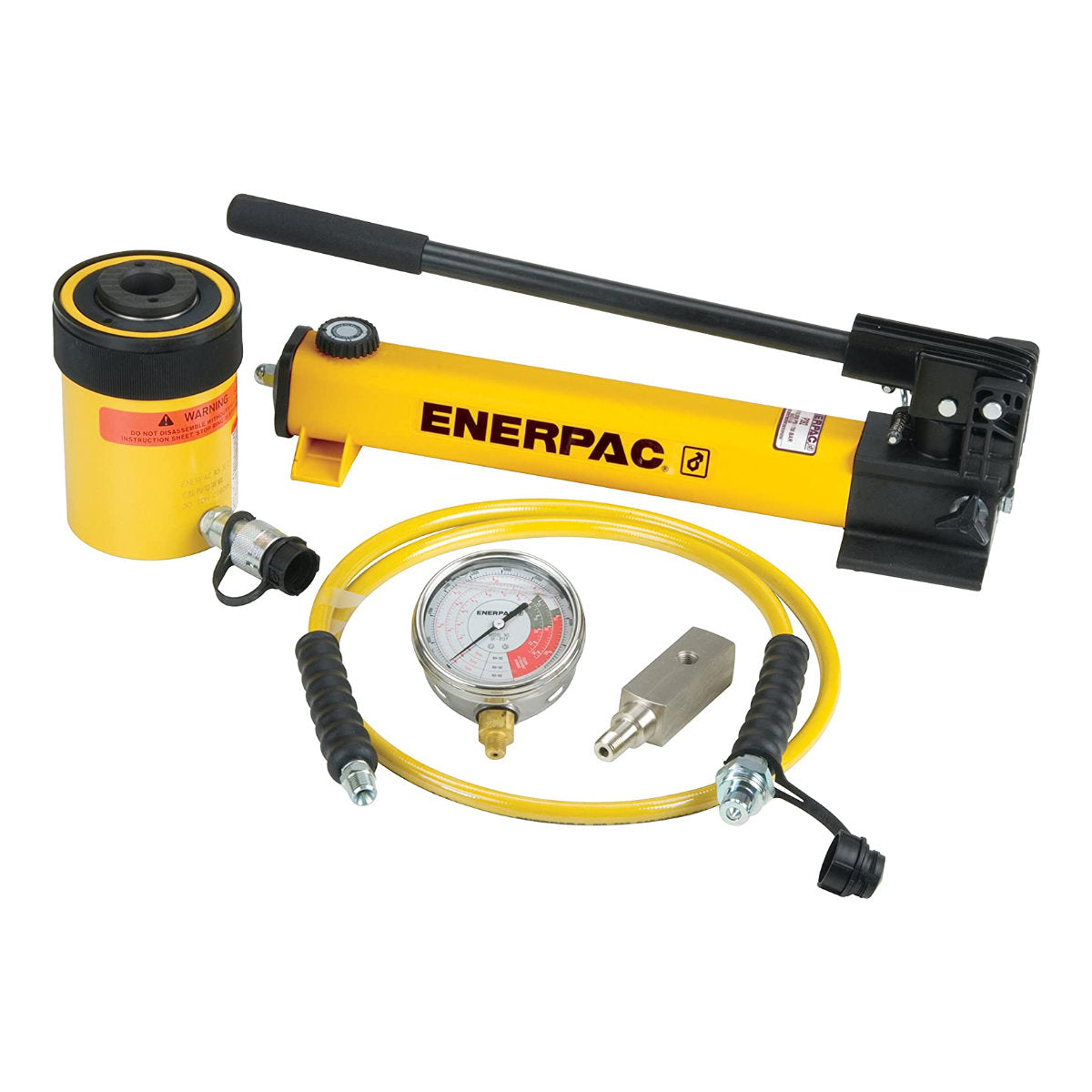 SCH302H - ENERPAC - Conjunto Hidráulico de 30 toneladas - Cilindro hidráulico hueco de baja altura con bomba manual - Conjunto