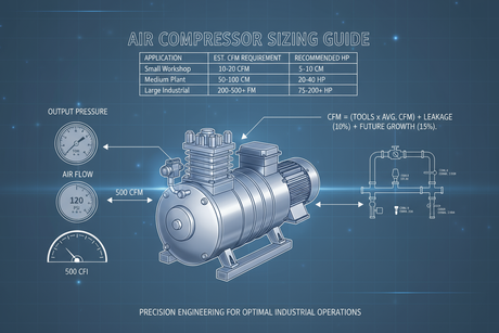 Cómo Dimensionar Correctamente un Compresor de Aire para tu Operación