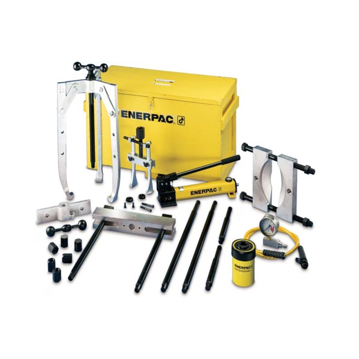 BHP-3751G - ENERPAC - 36 Ton - Juego extractor maestro hidráulico con bomba manual.