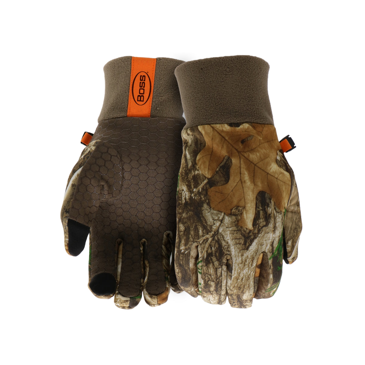 BRE61051-L - BOSS - Guantes de trabajo de palma de silicona para hombre - Camuflaje- Talla: Grande/L/9/