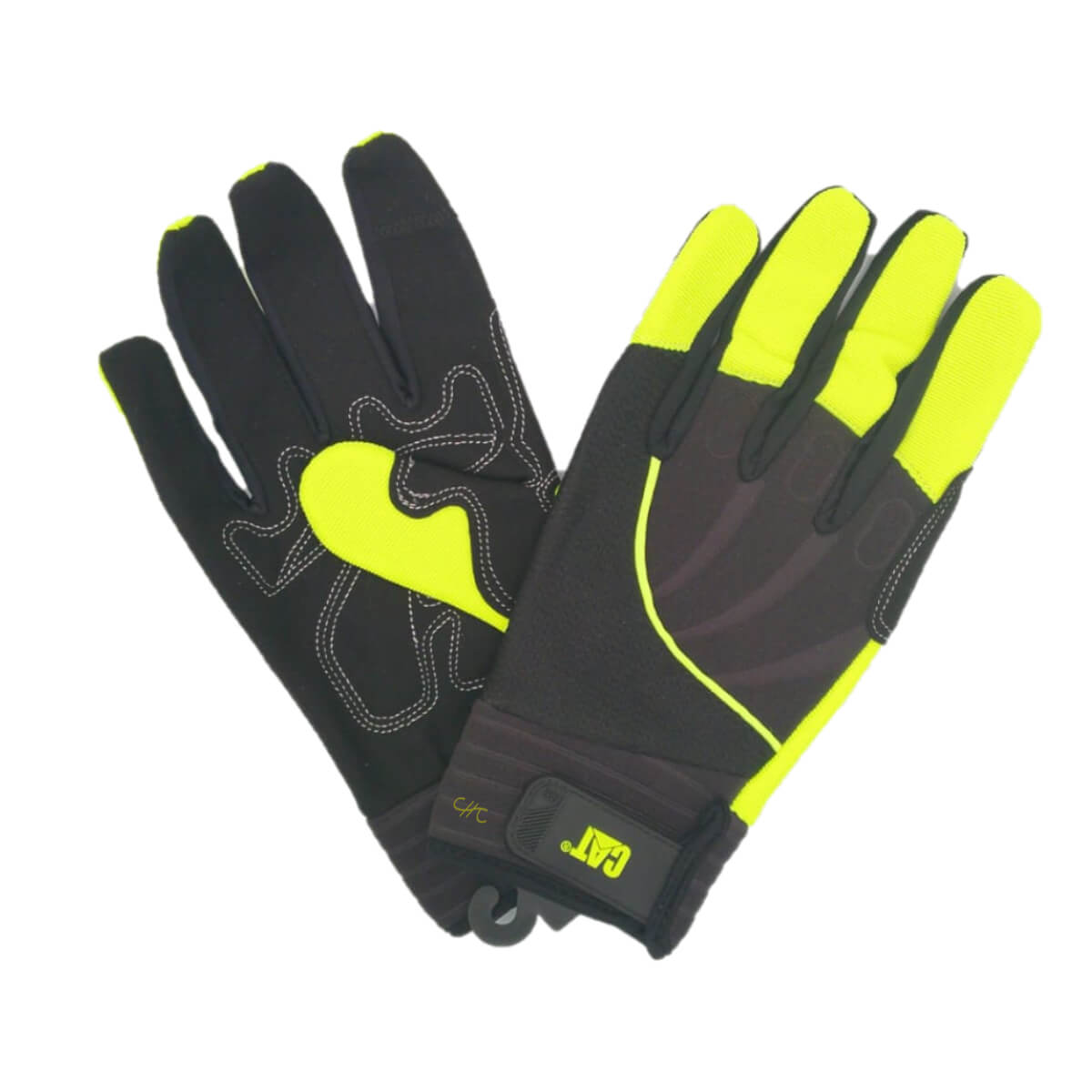 CAT012224L - CAT - Guantes de alta visibilidad con palma sintética - Talla: L/9/G