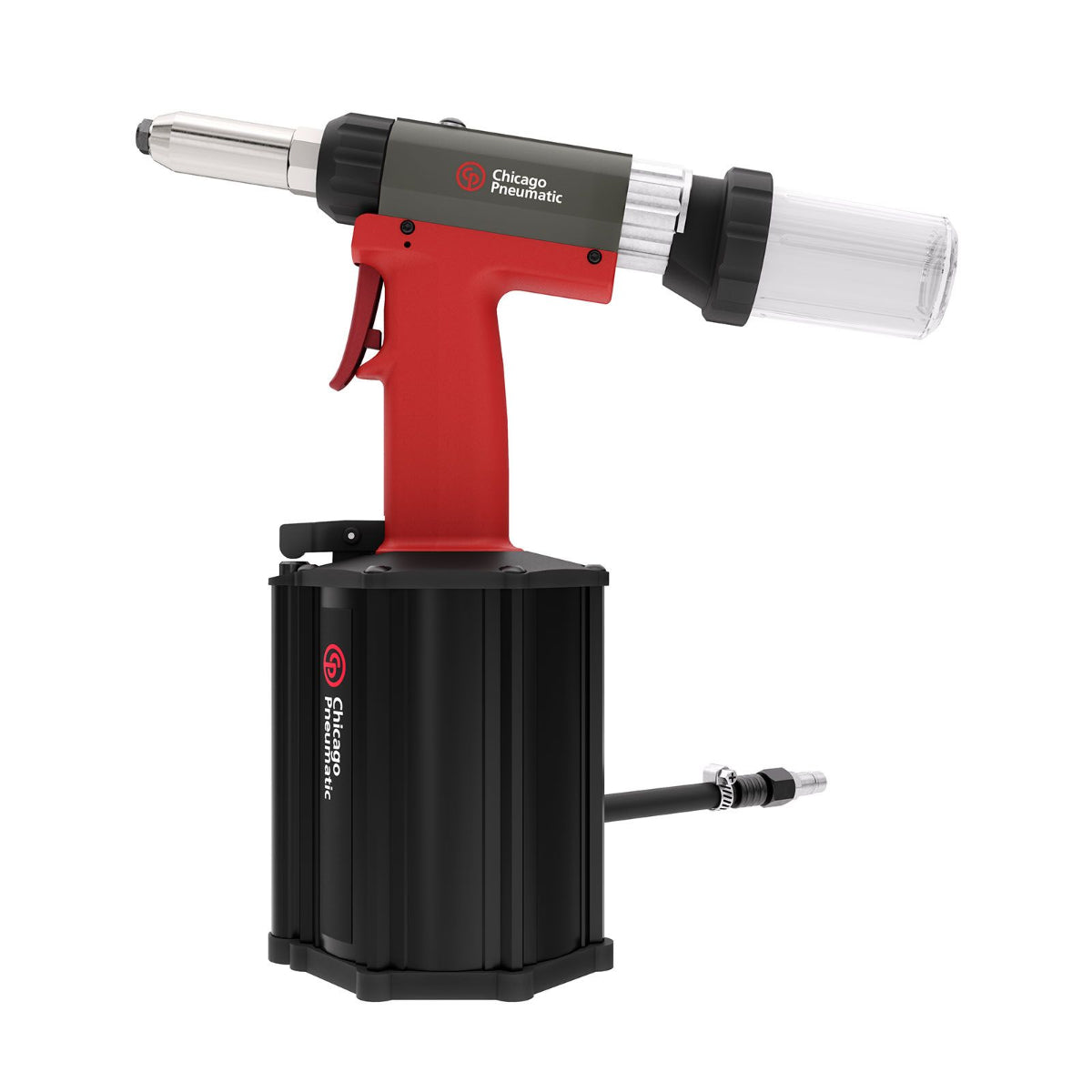 CP9887 - Chicago Pneumatic - Remachadora neumática, remaches ciegos de acero hasta 6,4 mm y remaches de BULBO hasta 7,8 mm