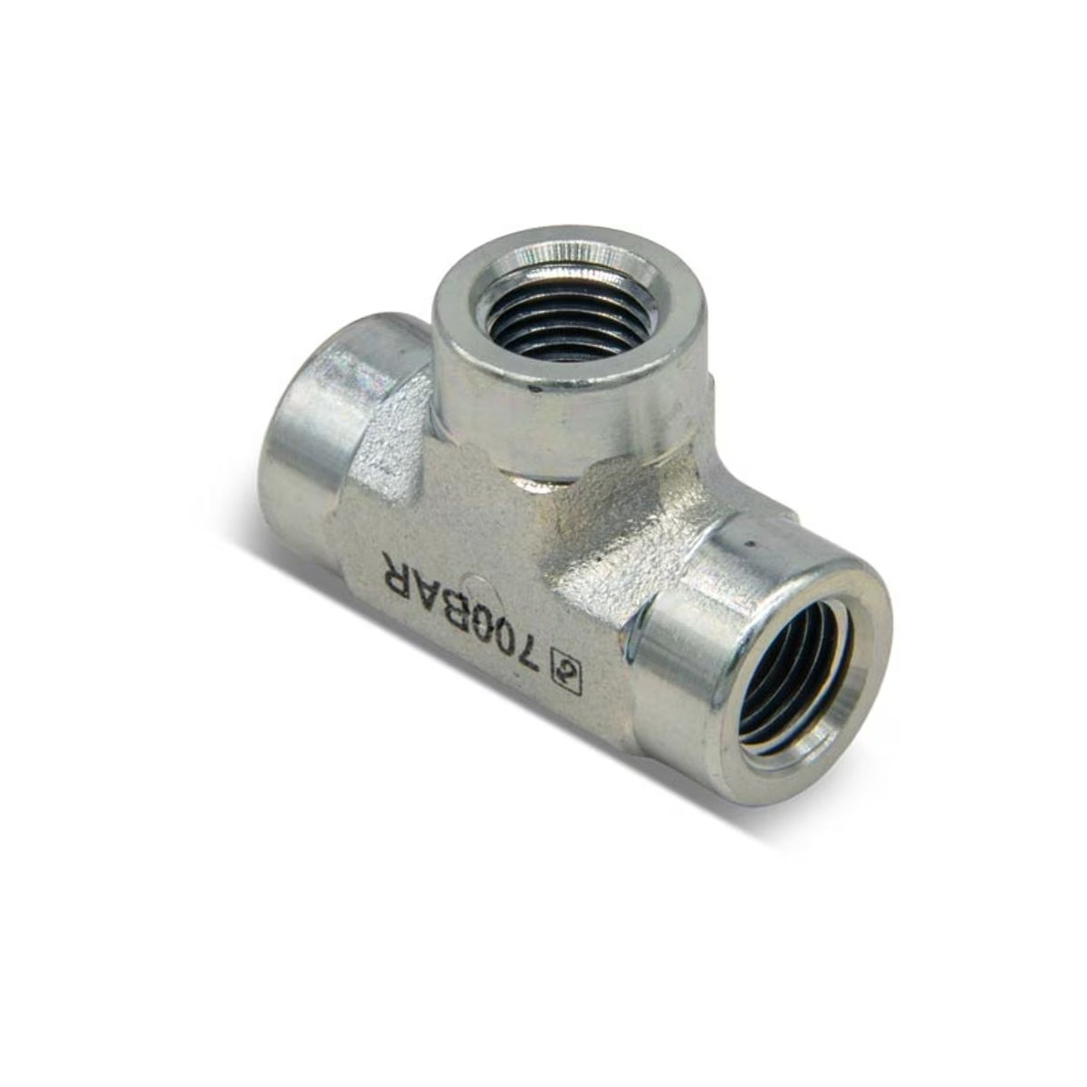 FZ1637  ENERPAC - Accesorio de alta presión, T NPT, Presión máxima de funcionamiento de 10 000 psi, Conexión de 1/4" NPTF a 1/4" NPTF