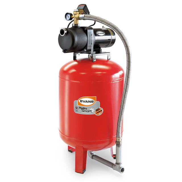 Equipo hidroneumático con bomba multietapas XHP3ME100 de 1 HP, tanque vertical de 110 L y control de presión de 30–50 psi. Alimentación del conjunto publicada: 115 V monofásica.
